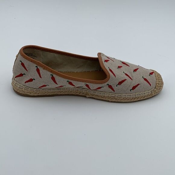 GH Bass Co chili pepper embroidered slip on espadrilles flats size 8.5 - Picture 8 of 11